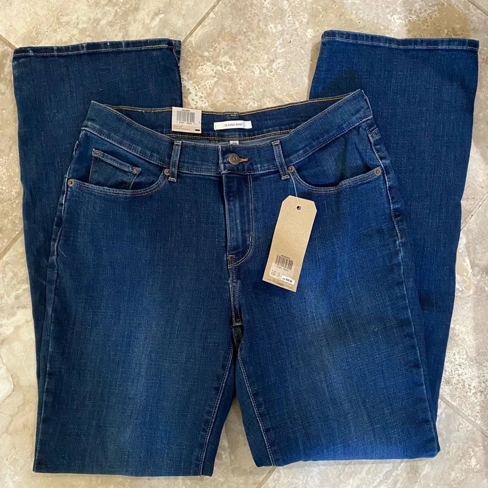 🆕 Levi's Classic Bootcut Jeans / Sz 8 - Picture 2 of 6